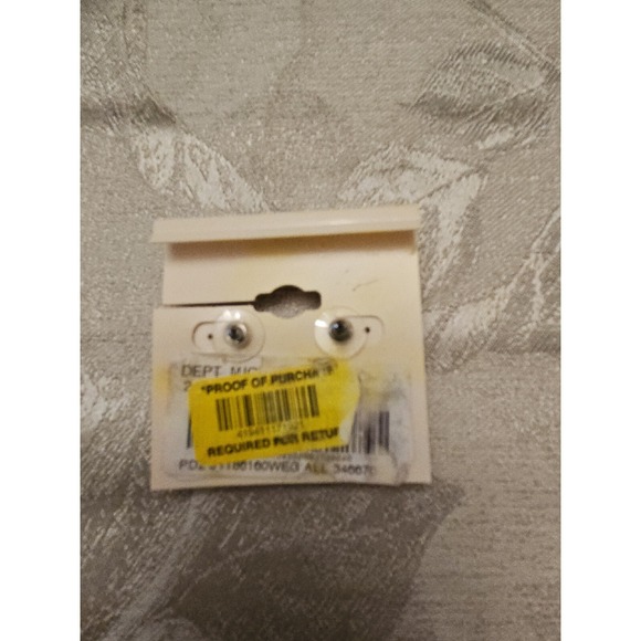 Patricia Nash Earrings Large Chunky Clear Crystal Faceted Stud Signed Designer - Picture 3 of 7